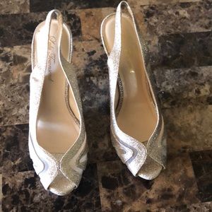 Gold glitter Lulu Townsend pumps Size 8.5